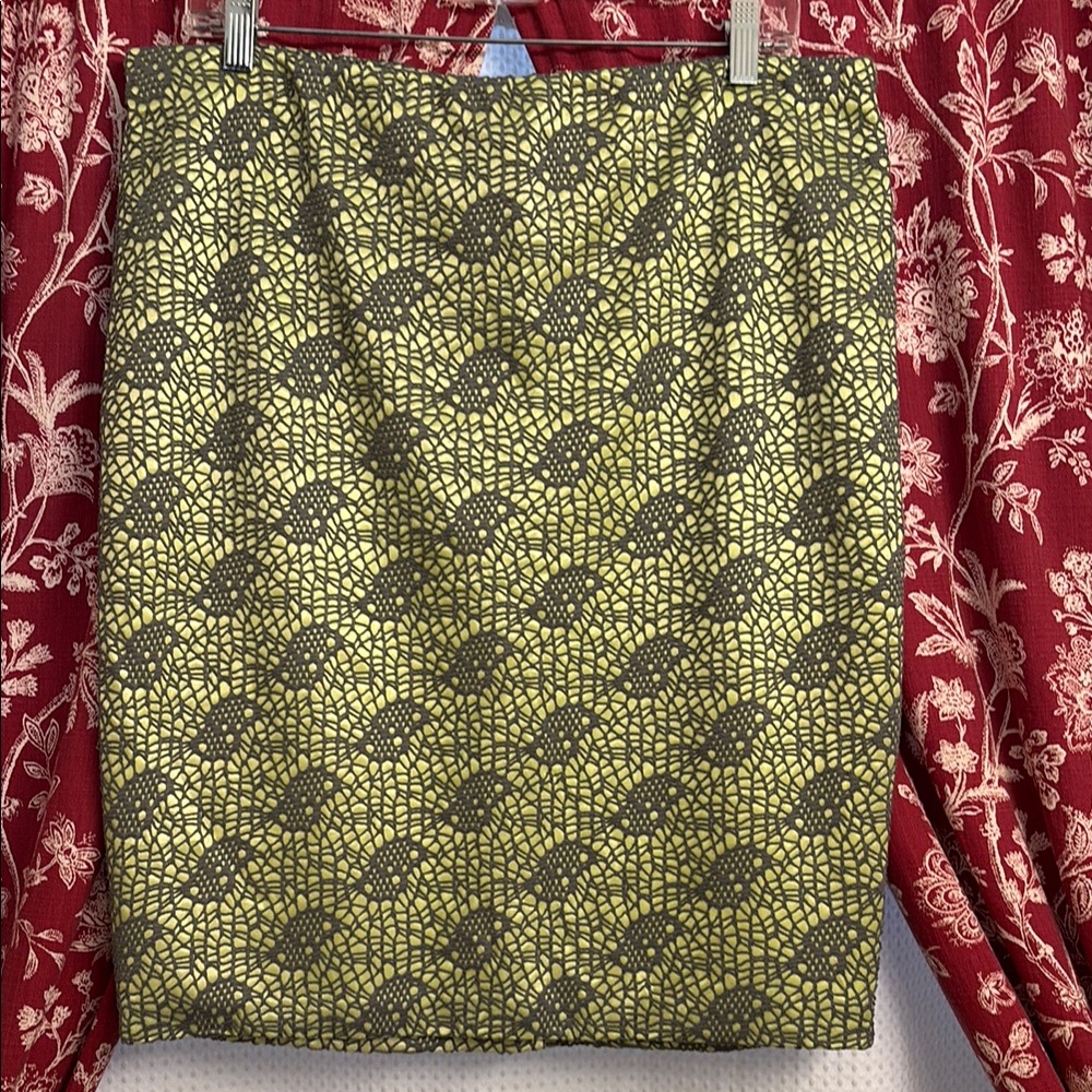 Mossimo Supply Co. Yellow and Black Pencil Skirt